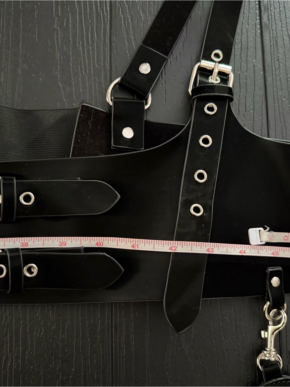 Foxblood Black Velvet Heart Harness - Picture 4 of 5